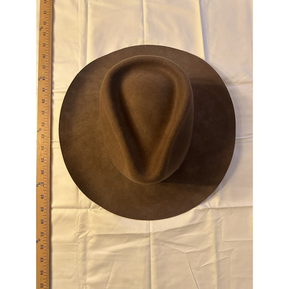 Calgary Vintage Cowboy Hat Men Brown 100% Wool Western Rodeo Large